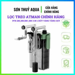 Lọc Treo ATMAN PFB 280/380/580/680 Có Hút Váng Mặt Nước - Lọc 3 Trong 1 Cho Bể Thủy Sinh, Cá Cảnh 3