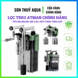 Lọc Treo ATMAN PFB 280/380/580/680 Có Hút Váng Mặt Nước - Lọc 3 Trong 1 Cho Bể Thủy Sinh, Cá Cảnh 1