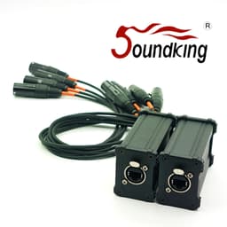 Bộ chuyển đổi kéo dài Canon mạng Rj45, Cáp XLR Network RJ45 - 4CH XLR SOUNDKING 1