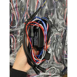 Mạch Relay 200W / 300W Cho Đèn Trợ Sáng Ô Tô, Bộ Dây Relay EX3, M30ultra Kèm Công Tắc Độc Lập 3 Nút Bấm 5