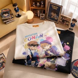 Áo Thun HY KORÉ Conan Haibara Paint 2228 Form Rộng Localbrand Oversize Unisex Vải Cotton 75% Nam Nữ Mặc Đẹp 7