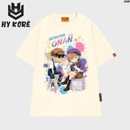 Áo Thun HY KORÉ Conan Haibara Paint 2228 Form Rộng Localbrand Oversize Unisex Vải Cotton 75% Nam Nữ Mặc Đẹp 3