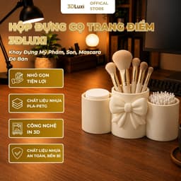 Hộp Đựng Đồ Trang Điểm 3DLUXI, Sắp Xếp Mỹ Phẩm Gọn Gàng Tiện Lợi Cho Bàn Trang Điểm, In Từ Nhựa PLA/PETG An Toàn 1