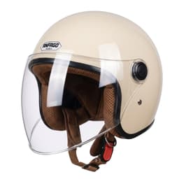 Mũ bảo hiêm trùm đầu kính chống lóa Nón bảo hiểm 3/4 nam nữ hàng chính hãng ANFAGO HELMETS 818 kính dài che cả mặt 9