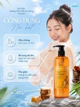 [Seashop] Gel tắm đường thốt nốt An Giang Cocoon 500ml - Cấp ẩm, giúp da mềm mại và mịn màng hơn 1