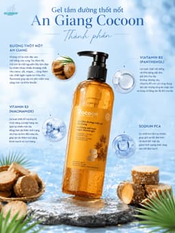 [Seashop] Gel tắm đường thốt nốt An Giang Cocoon 500ml - Cấp ẩm, giúp da mềm mại và mịn màng hơn 4