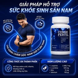Viên Uống COMBIFERTIL Hỗ Trợ Sinh Lý Nam - Tăng Cường Thể Lực, Hỗ Trợ Sức Khỏe Nam Giới Hộp 30 Viên 4