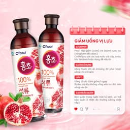 Giấm Uống Hoa Quả Lên Men DAESANG Hongcho Hàn Quốc (500ml/900ml) - Winter Edition Ít Đường, Tốt Cho Sức Khỏe 5