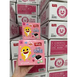 Rong biển organic Pinkfong tách muối cho bé 1,5g dạng miếng mini 4