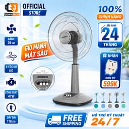 | Hỏa tốc | Quạt đứng Senko L1638 47W lồng 40cm 3 cấp gió điều chỉnh độ cao bảo hành 24 tháng 1