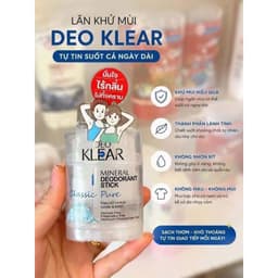 Lăn Nách Khử Mùi Đá Khoáng Thiên Nhiên Deo Klear Thái Lan 70g 9