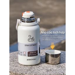 Bình Giữ Nhiệt 2GOOD SPORT S10 1100ml – Inox 304 Cao Cấp, Giữ Nóng Lạnh Lâu, có màng lọc trà 6
