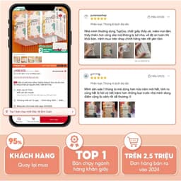 [ĐỘC QUYỀN SHOPEE VIP] Giấy vệ sinh treo tường TopGia đa sắc đa năng từ bột giấy thiên nhiên, 1280tờ/4lớp 8
