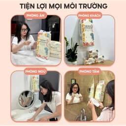[ĐỘC QUYỀN SHOPEE VIP] Giấy vệ sinh treo tường TopGia đa sắc đa năng từ bột giấy thiên nhiên, 1280tờ/4lớp 9