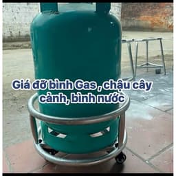 [Hàng cao cấp] Giá Đỡ Bình Gas Có Bánh Xe Đa Năng xoay 360 độ | Kệ Kê Chậu Cây Cảnh | Chắc Chắn Chịu Tải Tốt 7