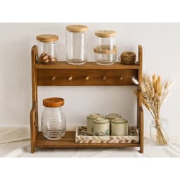 Kệ Treo Ly Gỗ 7COOKS 2 Tầng Có Móc Treo – Decor Góc Cà Phê, Bàn Trà, Khắc Tên Miễn Phí 3