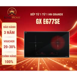 Bếp điện từ GRANDX 677SE | BẾP 1 TỪ 1 HỒNG NGOẠI | HÀNG CHÍNH HÃNG 1