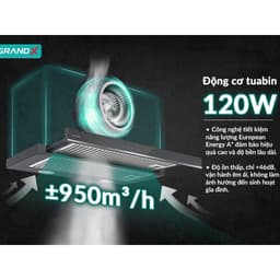 Máy hút mùi GRANDX H70F58B | HÚT MÙI ÂM TỦ CAO CẤP 6