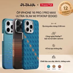 [iPhone 16 Pro/ProMax] Ốp lưng Pitaka Ultra-Slim (with PitaTap) siêu mỏng tích hợp nút điều khiển camera 1