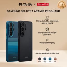 [Samsung S26 Ultra] Ốp lưng vải dệt Aramid Proguard -  PITAKA Cairn bảo vệ toàn diện full viền - hỗ trợ sạc không dây 1