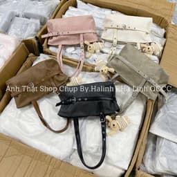 Túi Kẹp Nách Đai Ngang Bigsize Kèm Charm Gấu 1