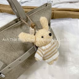 Túi Kẹp Nách Đai Ngang Bigsize Kèm Charm Gấu 5