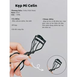Kẹp Mi CELIN Chính Hãng Đệm Silicon Cao Cấp Kẹp Mi Cong Tự Nhiên Không Kẹp Đau Mí Skin House 4