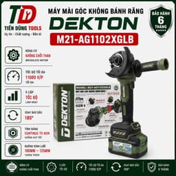 MÁY MÀI "KHÔNG BÁNH RĂNG" Dekton M21-AG1102XGLB và M21-AG1102GLB Xoay 180 Độ Công Tắc Bóp 1