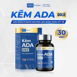 Kẽm ADA Gold - ứng dụng công nghệ ChelamaxBisglycinate với nguyên liệu từ Mỹ thêm Magie & Vitamin B. 3