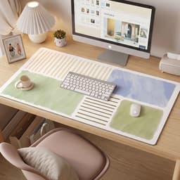 Thảm Bàn Máy Tính Da PU Mát Rời Chống Trượt - Thiết Kế Hiện Đại Cho Văn Phòng & Học Tập 2