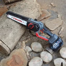 Máy cưa xích dùng pin Workfix WF-CS0801BL, Lam xích dài 8inch, Tra nhớt tự động - Chân pin phổ thông 7