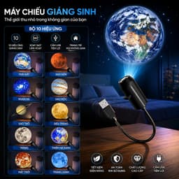 Đèn Chiếu Galaxy Mini USB 10 Đĩa Chiếu Vũ Trụ – Máy Chiếu Bầu Trời Sao, Tinh Vân, Thiên Hà Trang Trí Phòng Ngủ, cho bé 4