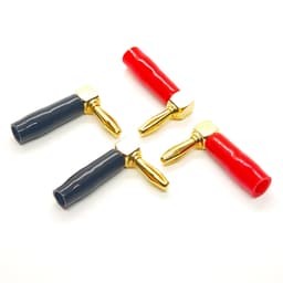 ( 1 Cặp ) Jack rắc bắp chuối Cong 90 độ , vuông góc, thân bọc cao su 1