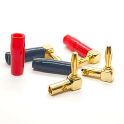 ( 1 Cặp ) Jack rắc bắp chuối Cong 90 độ , vuông góc, thân bọc cao su 2