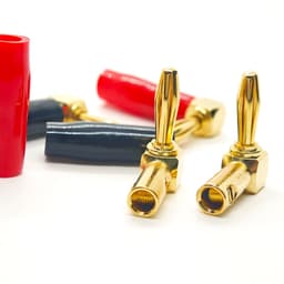 ( 1 Cặp ) Jack rắc bắp chuối Cong 90 độ , vuông góc, thân bọc cao su 3