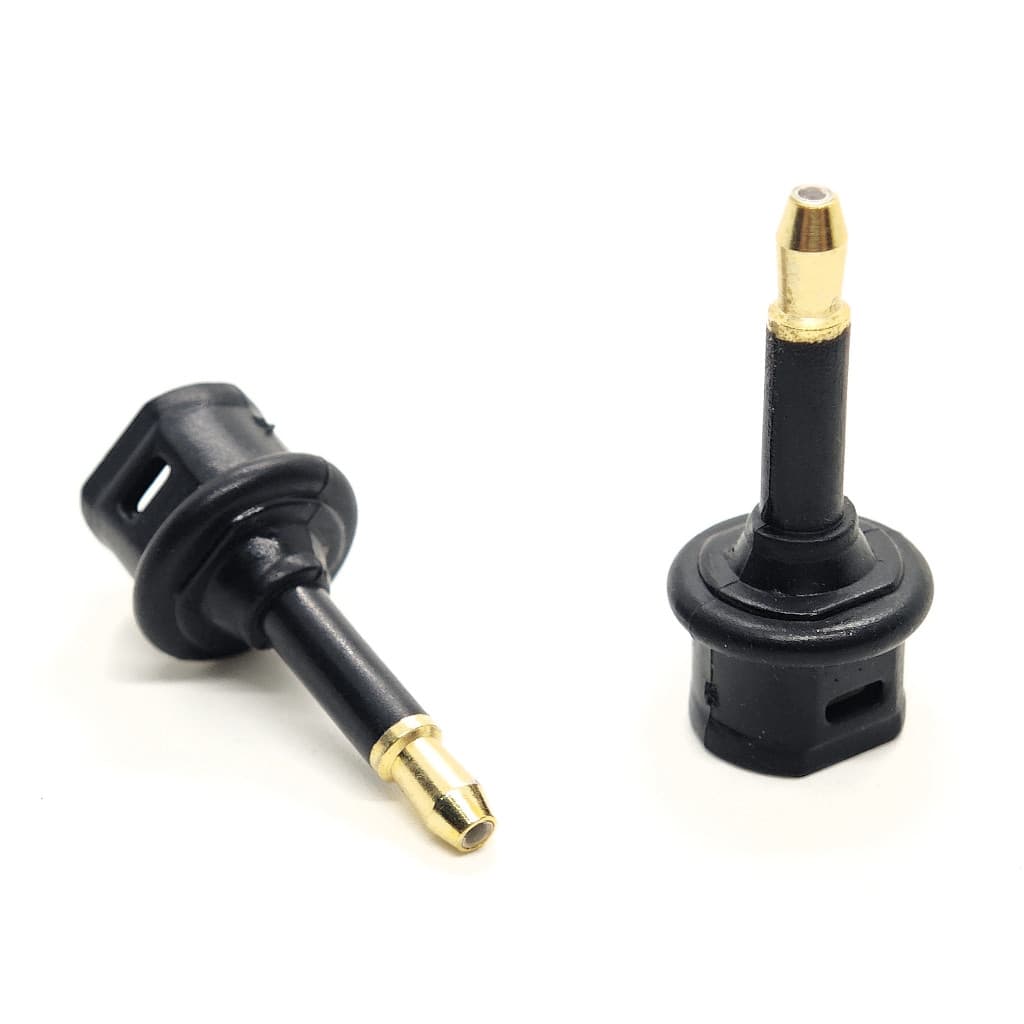 Đầu nối, đầu chuyển đổi cáp quang Toslink sang chân bé ( giá 1c )