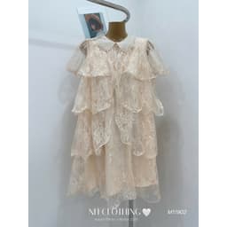<Đầm Bầu Quynhanhhouse> (NH CLOTHING)Váy suông Váy ren cổ đá tầng M11902 sm 5