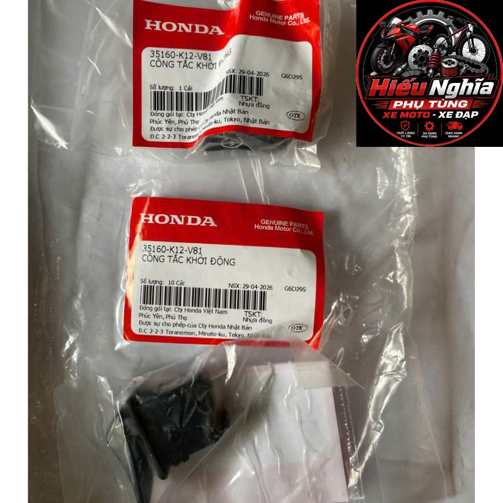 Công Tắc Đề / Khởi Động Honda Lead 125 / Air Blade 125 2020 ( 35160-K12-V81) - Hàng Chính Hãng
