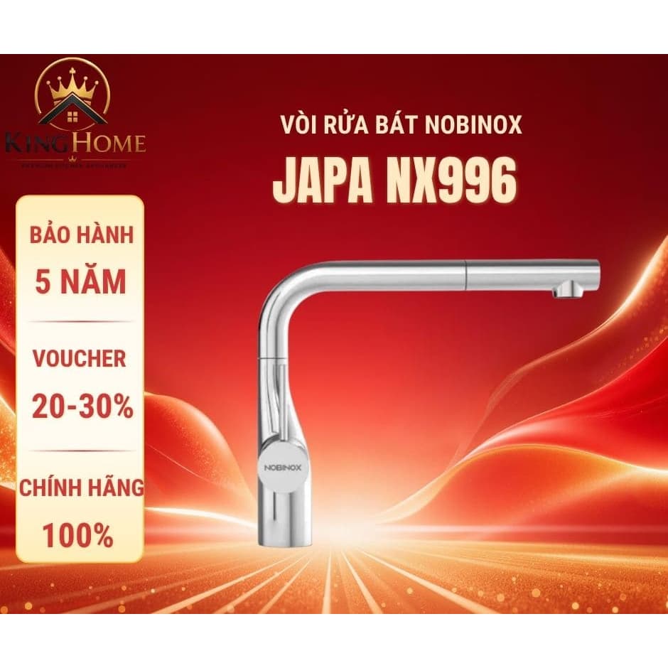 VÒI RỬA BÁT DÂY RÚT NOBINOX JAPA NX996 |HÀNG CHÍNH HÃNG