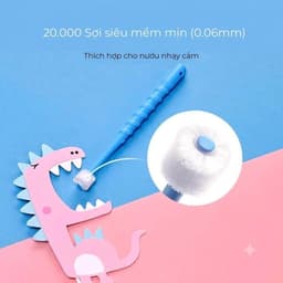 [NHẬT BẢN] Bàn Chải Đánh Răng Xoay 360 Độ Cho Bé Higuchi Lông Mềm An Toàn 5