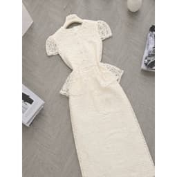 Xukadress_váy xoè dự tiệc, váy kem sang chảnh 5