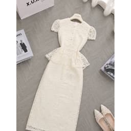 Xukadress_váy xoè dự tiệc, váy kem sang chảnh 3
