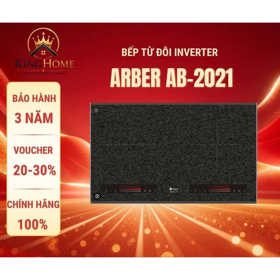 Bếp từ Arber AB-2021 | Mặt kính nhám sang trọng chống bám bẩn | Bảo hành 24 tháng