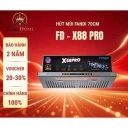 Máy hút mùi FANDI X88PRO | Nhập khẩu Malaysia | Động cơ BLDC công suất 1500m3/h | Bảo hành 3 năm 1