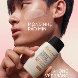 Sữa Chống Nắng, Kem Chống Nắng Nâng Tông Tự Nhiên Cocoon Sun Fluid SPF 50+ PA++++ Sen Hậu Giang & Bí Đao 50ml 3