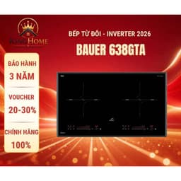 Bếp từ Bauer BE638GTA Bếp từ inverter, Nhập khẩu Chính Hãng MALAYSIA , Bảo Hành 3 Năm 1