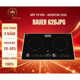 BẾP TỪ BAUER BE 626JPG Inverter 38%, Mặt kính chống xước, BAUER 626JPG. 1