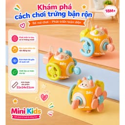 Trứng bận rộn 6 mặt Busy Cute, đồ chơi đa năng cho bé, các mẫu đồ chơi MONTESSORI giáo dục sớm, đồ chơi bận rộn cho bé 3