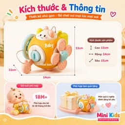 Trứng bận rộn 6 mặt Busy Cute, đồ chơi đa năng cho bé, các mẫu đồ chơi MONTESSORI giáo dục sớm, đồ chơi bận rộn cho bé 4