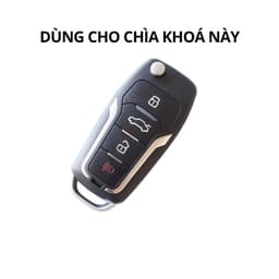Ốp Chìa Khóa Xe Ford Ranger XLS 4 Nút TPU Dành Cho Chìa Bật Độ, Chống Trầy Xước Bảo Vệ Chìa Khóa 2